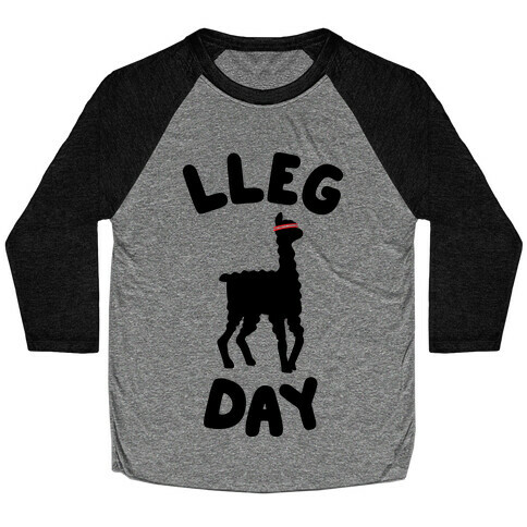 Lleg Day Llama Baseball Tee