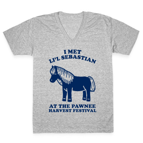 I Met Li'l Sebastian at the Pawnee Harvest Festival V-Neck Tee Shirt