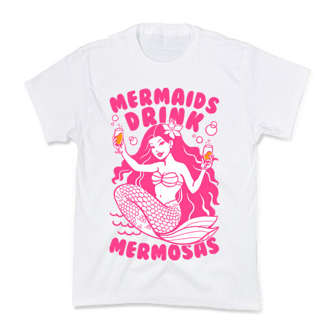 Mermaids Drink Mermosas Kids T-Shirt