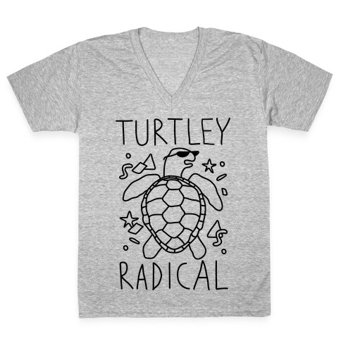 Turtley Radical V-Neck Tee Shirt