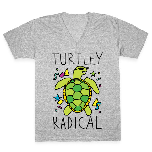 Turtley Radical V-Neck Tee Shirt