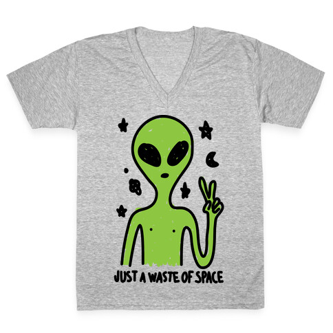 Just A Waste Of Space V-Neck Tee Shirt