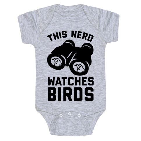 This Nerd Watches Birds Baby One-Piece