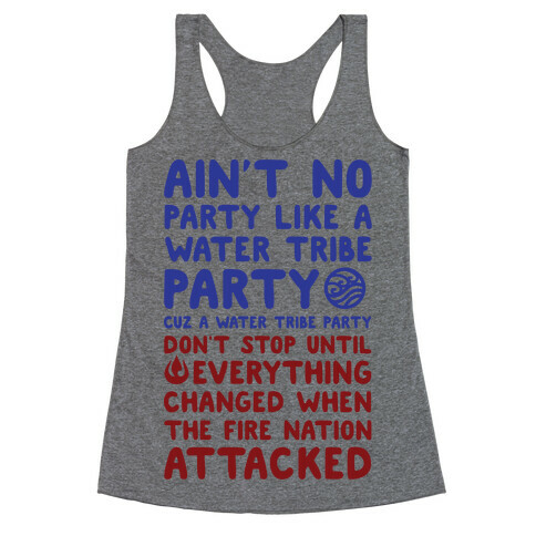 Ain't No Party Like A Water Tribe Party Racerback Tank Top