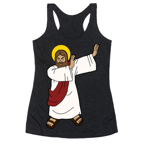 Dabbing Jesus Racerback Tank Top