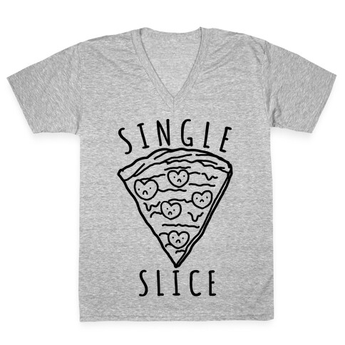 Single Slice V-Neck Tee Shirt