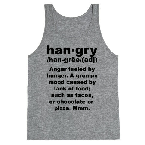 Hangry Definiton Tank Top