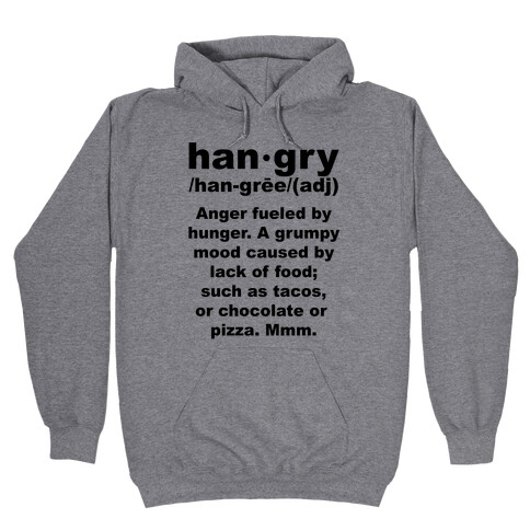 Hangry Definiton Hooded Sweatshirt