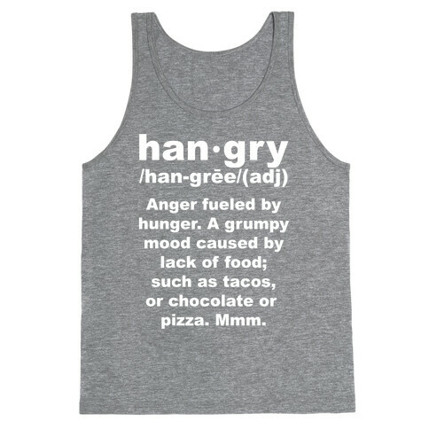 Hangry Definition Tank Top