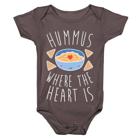 Hummus Where The Heart Is Baby One-Piece