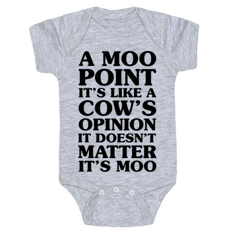 A Moo Point Baby One-Piece