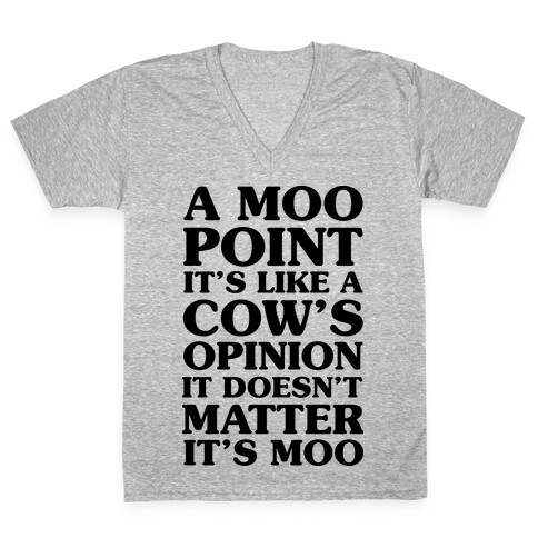 A Moo Point V-Neck Tee Shirt