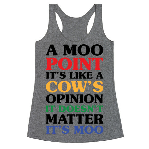 A Moo Point Racerback Tank Top