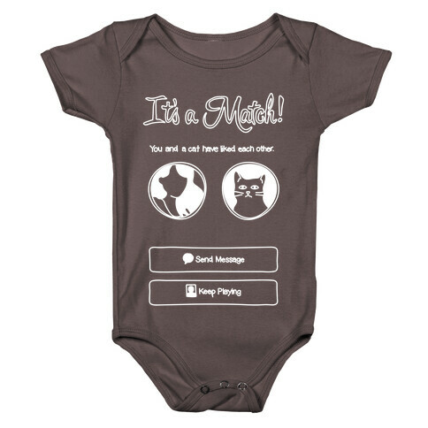 Tinder Match Cat Baby One-Piece