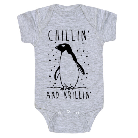 Chillin' And Krillin' Penguin Baby One-Piece