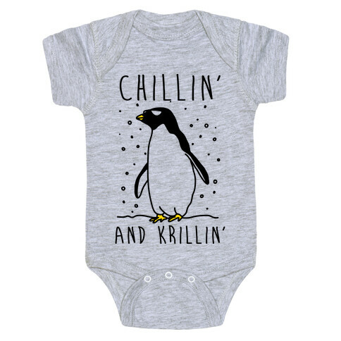 Chillin' And Krillin' Penguin Baby One-Piece
