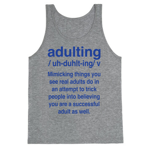 Adulting Definition Tank Top