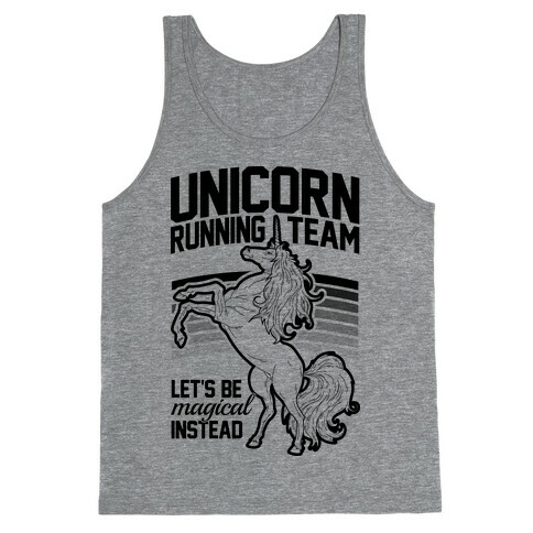 Unicorn Running Team Tank Top