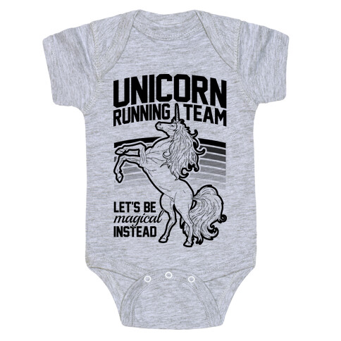 Unicorn Running Team Baby One-Piece