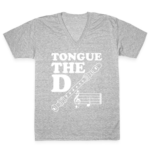 Tongue The D V-Neck Tee Shirt