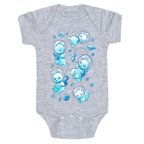 Bunnies In Space Baby One-Piece