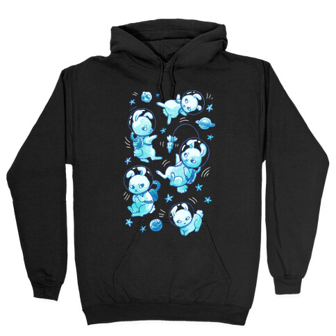 Bunnies In Space Hooded Sweatshirt