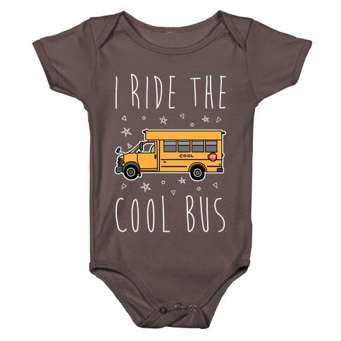 I Ride The Cool Bus Baby One-Piece