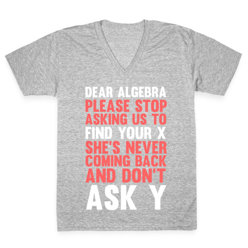 Dear Algebra V-Neck Tee Shirt