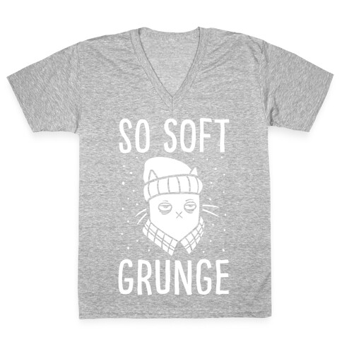 Soft Grunge Cat V-Neck Tee Shirt