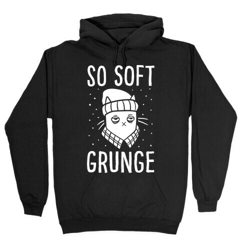 Soft Grunge Cat Hooded Sweatshirt