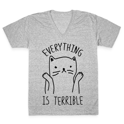 Everything Is Terrible V-Neck Tee Shirt