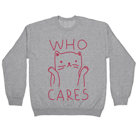 Who Cares Cat Pullover