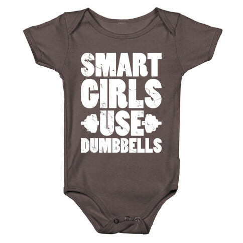 Smart Girls Use Dumbbells Baby One-Piece