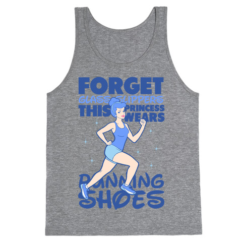 This Princess Wears Running Shoes (Dark Print) Tank Top