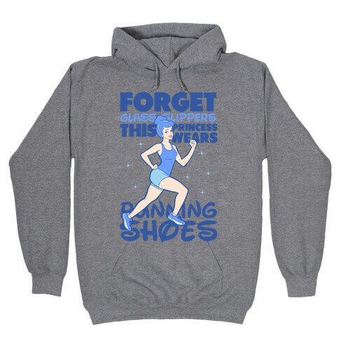 This Princess Wears Running Shoes (Dark Print) Hooded Sweatshirt