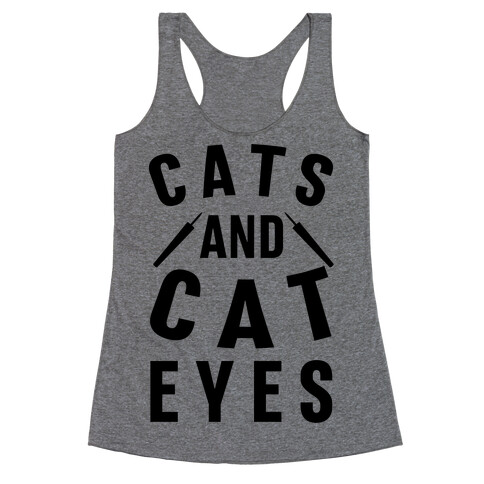 Cats and Cat Eyes Racerback Tank Top