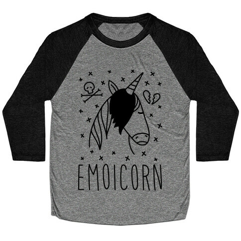 Emoicorn Baseball Tee