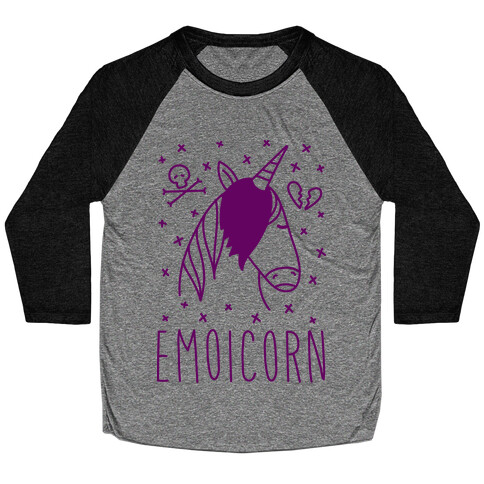 Emoicorn Baseball Tee