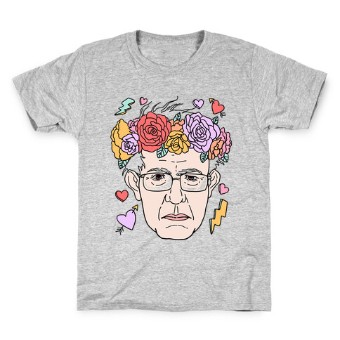 Bernie With Flower Crown Kids T-Shirt