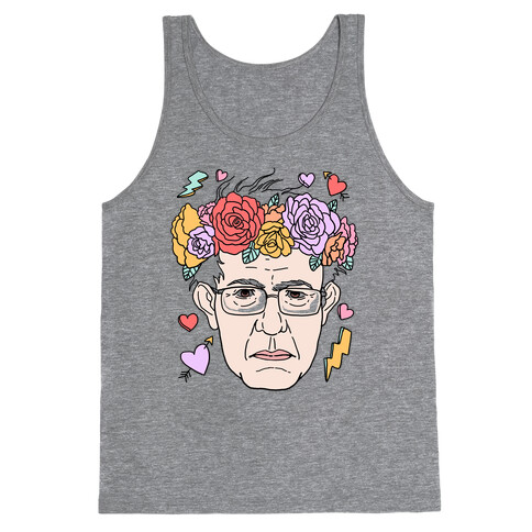 Bernie With Flower Crown Tank Top