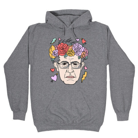 Bernie With Flower Crown Hooded Sweatshirt