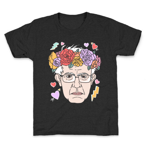 Bernie With Flower Crown Kids T-Shirt