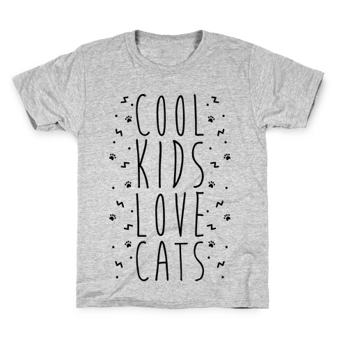 Cool Kids Love Cats Kids T-Shirt