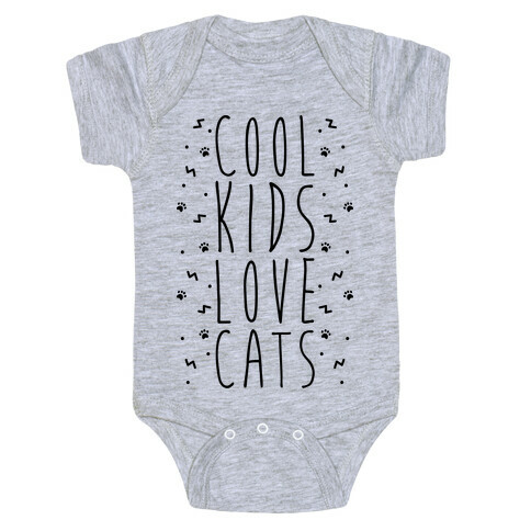 Cool Kids Love Cats Baby One-Piece