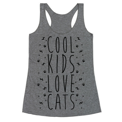 Cool Kids Love Cats Racerback Tank Top