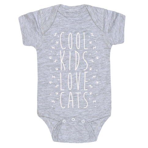 Cool Kids Love Cats Baby One-Piece