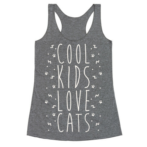 Cool Kids Love Cats Racerback Tank Top