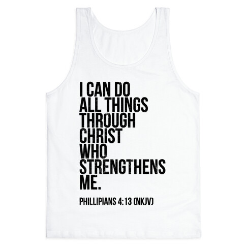 I Can Do All Things Through Christ (vintage) Tank Top