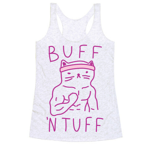 Buff 'N Tuff Cat Racerback Tank Top