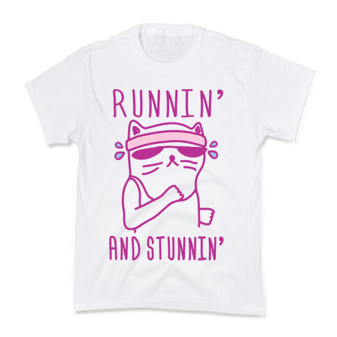 Runnin' And Stunnin' Cat Kids T-Shirt